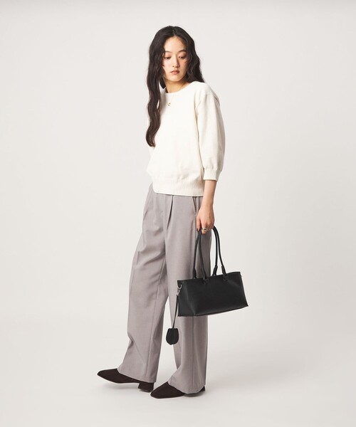 green label relaxing(グリーンレーベルリラクシング)の「<Hyman Roth>ワイド ボストンバッグ(ボストンバッグ・レディース・ブラック/ブラウン系・FREE)」の4枚目の写真