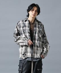 DankeSchon/ダンケシェーン/DAMAGE CHECK SHIRTS