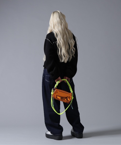 BEAVER(ビーバー)の「B omnivore/ビーオムニボー STITCH KNIT CARDIGAN(カーディガン/ボレロ・レディース・ブラック/ブラウン/グレー/オフホワイト・FREE)」の15枚目の写真
