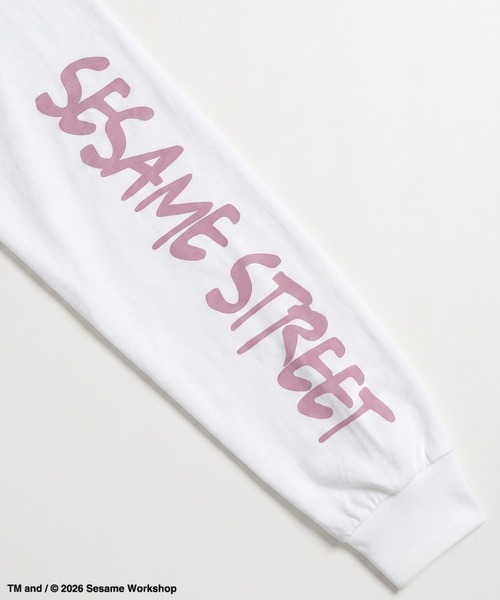 Ha-Li-C STORE(ハリックストア)の「【セサミストリート】袖プリントロンT(Tシャツ/カットソー・メンズ・オフホワイト/ライトブルー/チャコールグレー/ピンク・X-LARGE/LARGE/MEDIUM)」の17枚目の写真