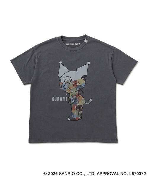 le cercle ADAM ET ROPE'(ルセルクルアダムエロペ)の「【KUROMI/ BLACK DESIGN SERIES別注】フロントデザインTシャツ(Tシャツ/カットソー・メンズ・ホワイト/チャコールグレー・L/LL/M)」の15枚目の写真