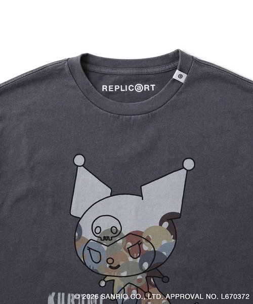 le cercle ADAM ET ROPE'(ルセルクルアダムエロペ)の「【KUROMI/ BLACK DESIGN SERIES別注】フロントデザインTシャツ(Tシャツ/カットソー・メンズ・ホワイト/チャコールグレー・L/LL/M)」の11枚目の写真