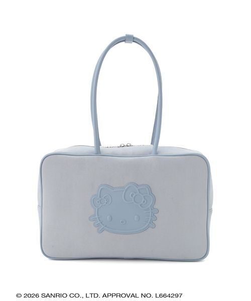 sanrio house(サンリオハウス)の「ハローキティ ビッグボストンバッグ(ボストンバッグ・レディース・ライトブルー/ブラック/ブラウン・F)」の1枚目の写真