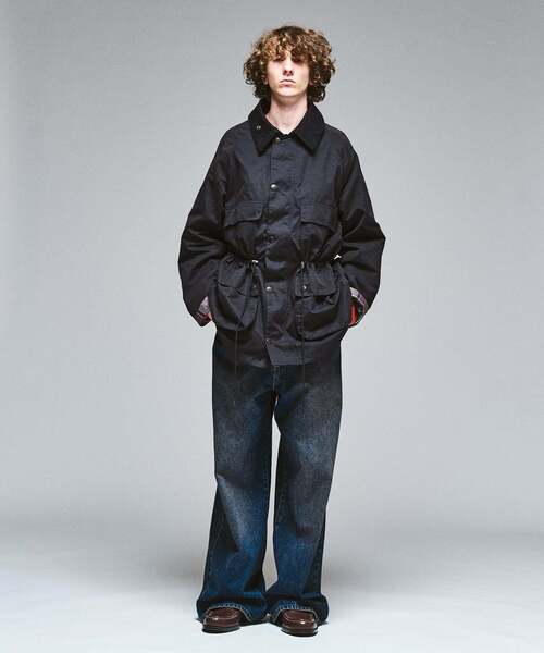 417 EDIFICE(フォーワンセブンエディフィス)の「BARBOUR 417別注 OLD BEDALE waist cord(ナイロンジャケット・メンズ・ブラック/ブラウン・40/38/36)」の16枚目の写真