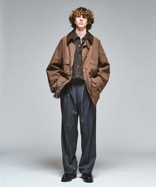 417 EDIFICE(フォーワンセブンエディフィス)の「BARBOUR 417別注 OLD BEDALE waist cord(ナイロンジャケット・メンズ・ブラック/ブラウン・40/38/36)」の17枚目の写真