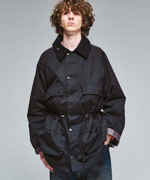 417 EDIFICE(フォーワンセブンエディフィス)の「BARBOUR 417別注 OLD BEDALE waist cord(ナイロンジャケット・メンズ・ブラック/ブラウン・40/38/36)」の21枚目の写真