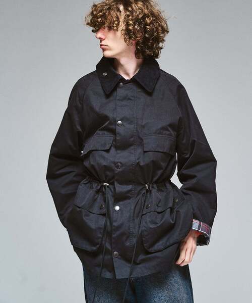 417 EDIFICE(フォーワンセブンエディフィス)の「BARBOUR 417別注 OLD BEDALE waist cord(ナイロンジャケット・メンズ・ブラック/ブラウン・40/38/36)」の22枚目の写真
