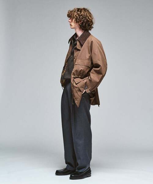417 EDIFICE(フォーワンセブンエディフィス)の「BARBOUR 417別注 OLD BEDALE waist cord(ナイロンジャケット・メンズ・ブラック/ブラウン・40/38/36)」の7枚目の写真