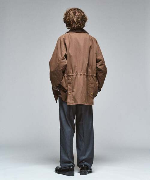 417 EDIFICE(フォーワンセブンエディフィス)の「BARBOUR 417別注 OLD BEDALE waist cord(ナイロンジャケット・メンズ・ブラック/ブラウン・40/38/36)」の8枚目の写真