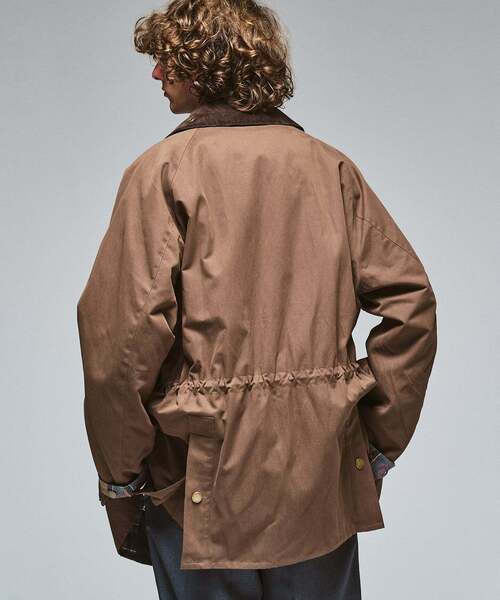 417 EDIFICE(フォーワンセブンエディフィス)の「BARBOUR 417別注 OLD BEDALE waist cord(ナイロンジャケット・メンズ・ブラック/ブラウン・40/38/36)」の10枚目の写真
