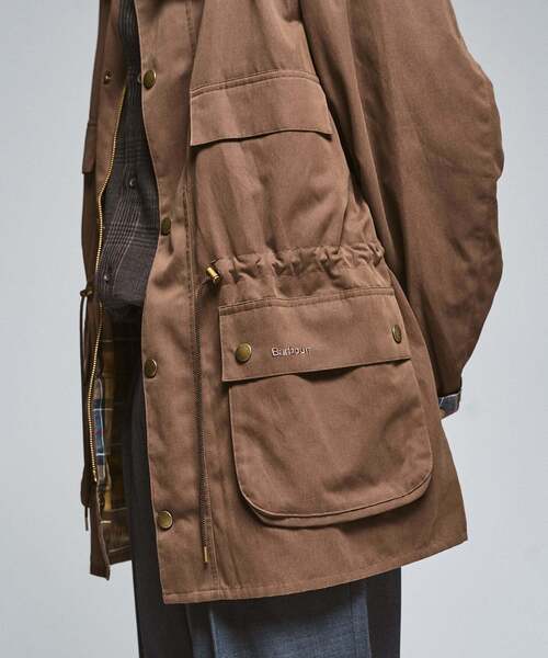 417 EDIFICE(フォーワンセブンエディフィス)の「BARBOUR 417別注 OLD BEDALE waist cord(ナイロンジャケット・メンズ・ブラック/ブラウン・40/38/36)」の13枚目の写真
