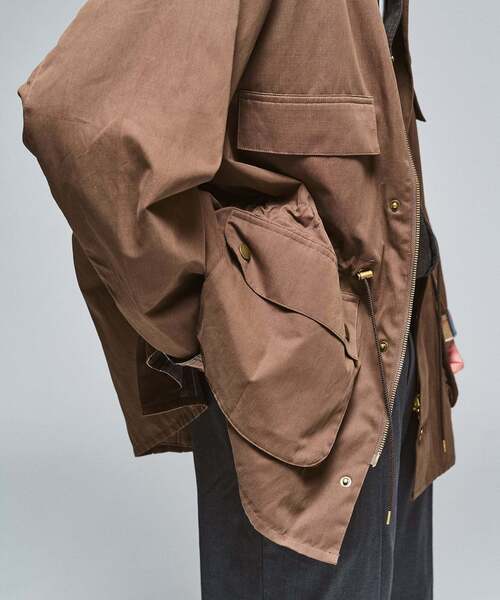 417 EDIFICE(フォーワンセブンエディフィス)の「BARBOUR 417別注 OLD BEDALE waist cord(ナイロンジャケット・メンズ・ブラック/ブラウン・40/38/36)」の14枚目の写真