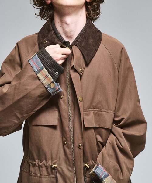 417 EDIFICE(フォーワンセブンエディフィス)の「BARBOUR 417別注 OLD BEDALE waist cord(ナイロンジャケット・メンズ・ブラック/ブラウン・40/38/36)」の15枚目の写真