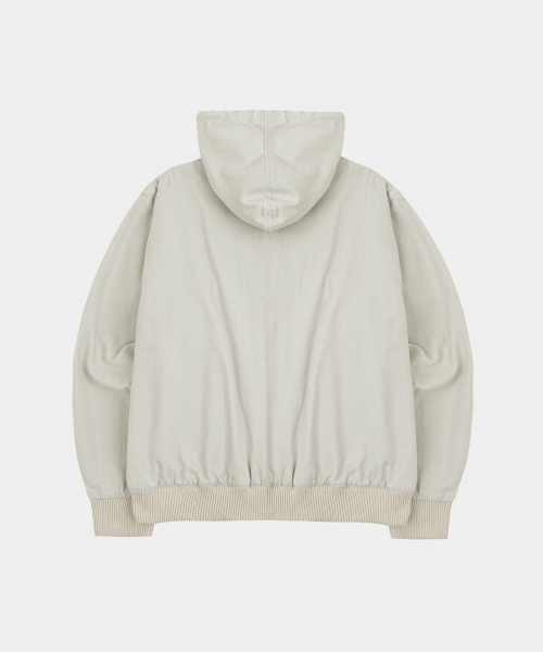 LETTERCOMO(レテルコモ)の「パイピングワークフードジャケットクリーム(その他アウター・レディース・クリーム・MEDIUM/LARGE)」の2枚目の写真