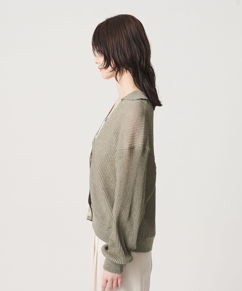 BEAUTY&YOUTH UNITED ARROWS(ビューティーアンドユースユナイテッドアローズ)の「コットンポリエステル スキッパー カーディガン ウォッシャブル(カーディガン/ボレロ・レディース・ダークブラウン/オリーブ/ライトグレー・FREE)」の17枚目の写真
