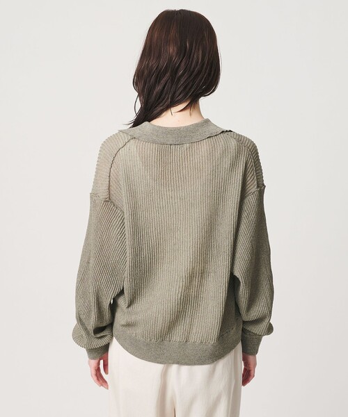 BEAUTY&YOUTH UNITED ARROWS(ビューティーアンドユースユナイテッドアローズ)の「コットンポリエステル スキッパー カーディガン ウォッシャブル(カーディガン/ボレロ・レディース・ダークブラウン/オリーブ/ライトグレー・FREE)」の18枚目の写真