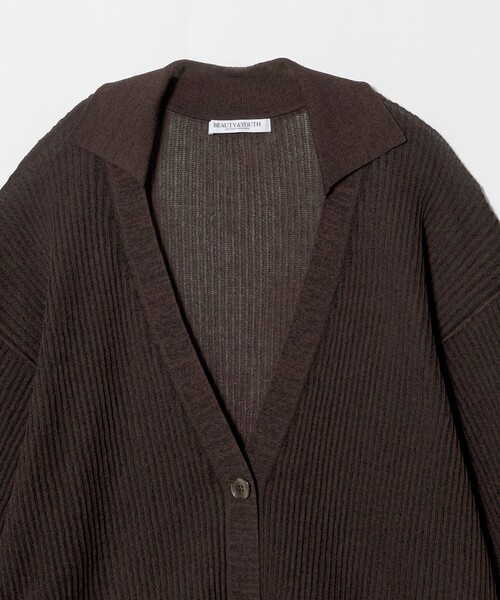 BEAUTY&YOUTH UNITED ARROWS(ビューティーアンドユースユナイテッドアローズ)の「コットンポリエステル スキッパー カーディガン ウォッシャブル(カーディガン/ボレロ・レディース・ダークブラウン/オリーブ/ライトグレー・FREE)」の21枚目の写真