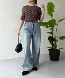 Jena espace merveilleux | セミフレアデニムパンツ(デニムパンツ)