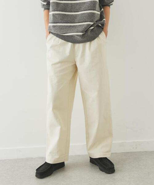 URBAN RESEARCH Sonny Label（アーバンリサーチサニーレーベル）の「ワイドタックチノイージーパンツ（その他パンツ・メンズ・ブラック/オフホワイト/ベージュ・LARGE/MEDIUM）」の2枚目の写真