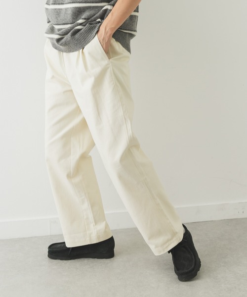 URBAN RESEARCH Sonny Label（アーバンリサーチサニーレーベル）の「ワイドタックチノイージーパンツ（その他パンツ・メンズ・ブラック/オフホワイト/ベージュ・LARGE/MEDIUM）」の5枚目の写真