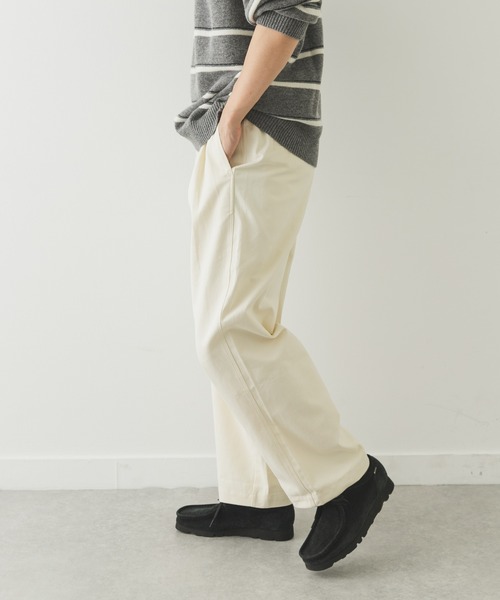 URBAN RESEARCH Sonny Label（アーバンリサーチサニーレーベル）の「ワイドタックチノイージーパンツ（その他パンツ・メンズ・ブラック/オフホワイト/ベージュ・LARGE/MEDIUM）」の6枚目の写真