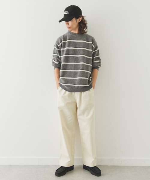 URBAN RESEARCH Sonny Label（アーバンリサーチサニーレーベル）の「ワイドタックチノイージーパンツ（その他パンツ・メンズ・ブラック/オフホワイト/ベージュ・LARGE/MEDIUM）」の7枚目の写真