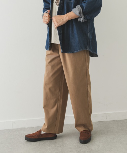 URBAN RESEARCH Sonny Label（アーバンリサーチサニーレーベル）の「ワイドタックチノイージーパンツ（その他パンツ・メンズ・ブラック/オフホワイト/ベージュ・LARGE/MEDIUM）」の18枚目の写真