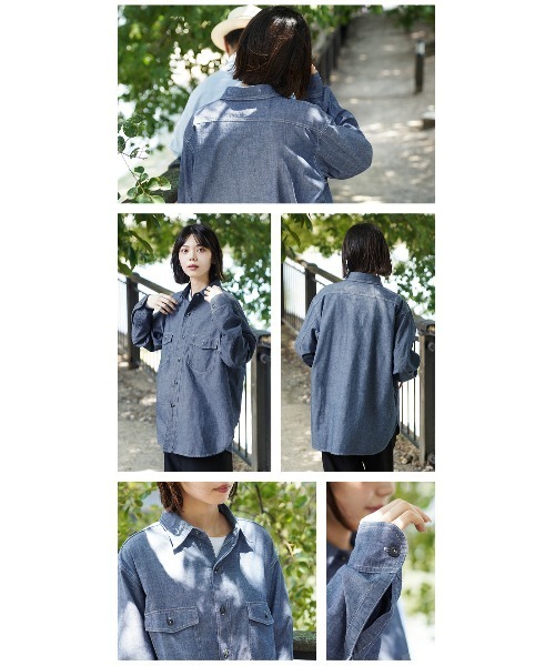 WAIPER.inc(ワイパーインク)の「米軍 1940’s U.S.NAVY フラップポケット シャンブレーシャツ MADE OF”KAIHARA FABRIC”(シャツ/ブラウス・メンズ・ブルー/ライトブルー・17/16 1/2/15 1/2)」の18枚目の写真
