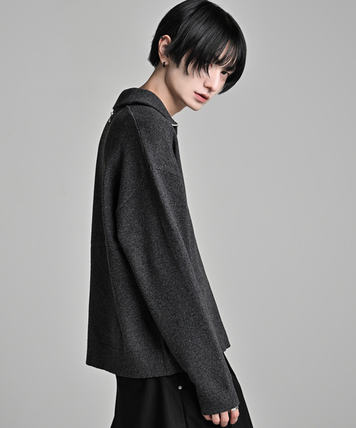 ADRER(アドラー)の「full zip knit cardigan / フルジップ ニットカーディガン(カーディガン/ボレロ・メンズ・ブラック系1/ワイン系1/グレー系1・S/XS/L/M)」の12枚目の写真