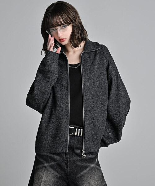 ADRER(アドラー)の「full zip knit cardigan / フルジップ ニットカーディガン(カーディガン/ボレロ・メンズ・ブラック系1/ワイン系1/グレー系1・S/XS/L/M)」の16枚目の写真