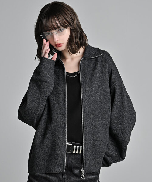 ADRER(アドラー)の「full zip knit cardigan / フルジップ ニットカーディガン(カーディガン/ボレロ・メンズ・ブラック系1/ワイン系1/グレー系1・S/XS/L/M)」の17枚目の写真