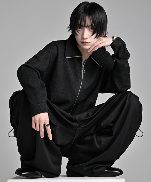 ADRER(アドラー)の「full zip knit cardigan / フルジップ ニットカーディガン(カーディガン/ボレロ・メンズ・ブラック系1/ワイン系1/グレー系1・S/XS/L/M)」の20枚目の写真