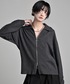 ADRER（アドラー）の「full zip knit cardigan ／ フルジップ ニットカーディガン（カーディガン/ボレロ・L）」