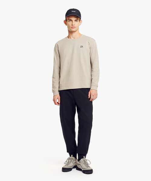 AIGLE(エーグル)の「UVカット オーガニックコットン ロングスリーブTシャツ(Tシャツ/カットソー・メンズ・ダークネイビー/グレー/ホワイト・L/XS/XL/S/M)」の4枚目の写真