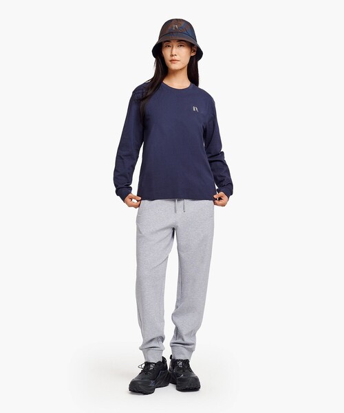AIGLE(エーグル)の「UVカット オーガニックコットン ロングスリーブTシャツ(Tシャツ/カットソー・メンズ・ダークネイビー/グレー/ホワイト・L/XS/XL/S/M)」の7枚目の写真