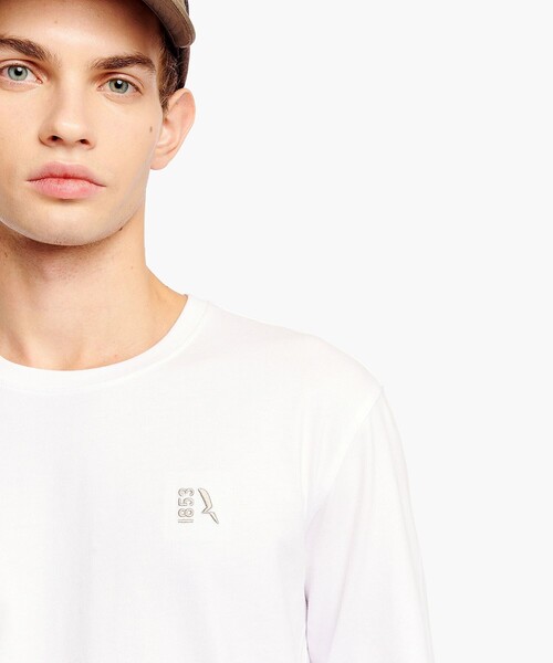 AIGLE(エーグル)の「UVカット オーガニックコットン ロングスリーブTシャツ(Tシャツ/カットソー・メンズ・ダークネイビー/グレー/ホワイト・L/XS/XL/S/M)」の11枚目の写真