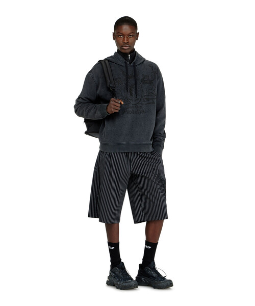 DIESEL(ディーゼル)の「メンズ プルオーバーパーカー S-NORM-HOOD-AA3(パーカー・メンズ・ブラック系その他・MEDIUM/LARGE/SMALL/X-LARGE/XX-LARGE)」の2枚目の写真