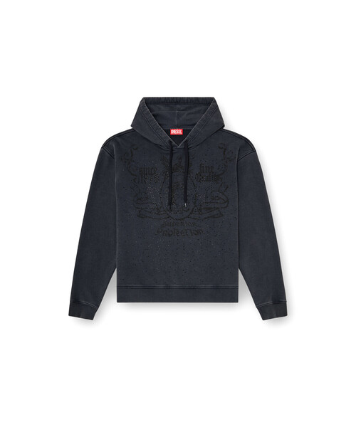 DIESEL(ディーゼル)の「メンズ プルオーバーパーカー S-NORM-HOOD-AA3(パーカー・メンズ・ブラック系その他・MEDIUM/LARGE/SMALL/X-LARGE/XX-LARGE)」の5枚目の写真