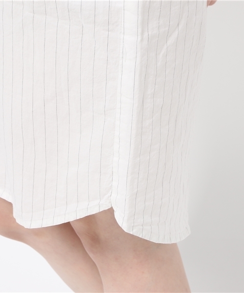 LBC(エルビーシー)の「シャツワンピース (シャツワンピース・レディース・ネイビー/オフホワイト/ホワイト・LARGE/MEDIUM)」の6枚目の写真