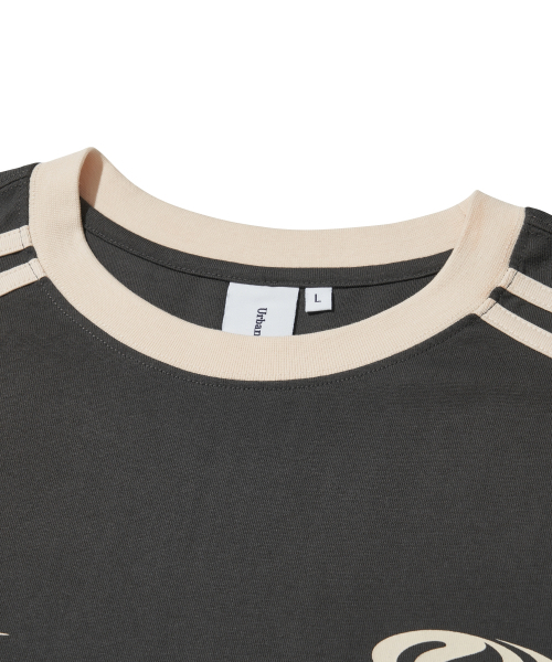 URBANDTYPE(アーバンディタイプ)の「フットボールジャージロングスリーブ_チャコール(Tシャツ/カットソー・メンズ・その他・SMALL/MEDIUM/LARGE)」の3枚目の写真