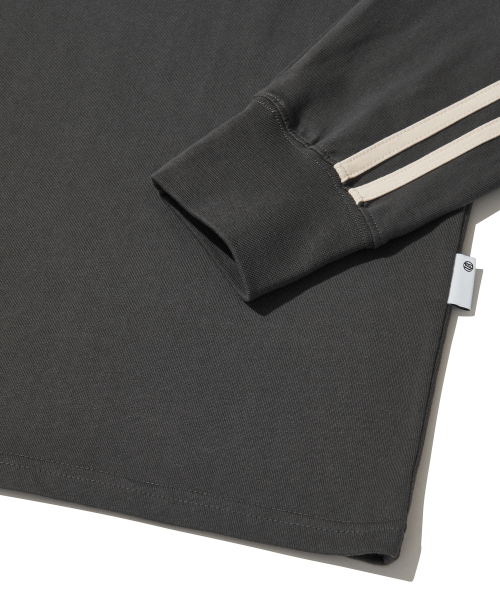 URBANDTYPE(アーバンディタイプ)の「フットボールジャージロングスリーブ_チャコール(Tシャツ/カットソー・メンズ・その他・SMALL/MEDIUM/LARGE)」の6枚目の写真