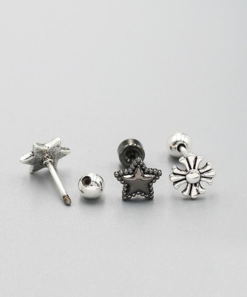 Rennet(レネット)の「【金属アレルギー対応】ヴィンテージパンク ミニピアス(ピアス(片耳用)・レディース・K/A/L/B/H/J/G/I/C/D/E/F・FREE)」の13枚目の写真
