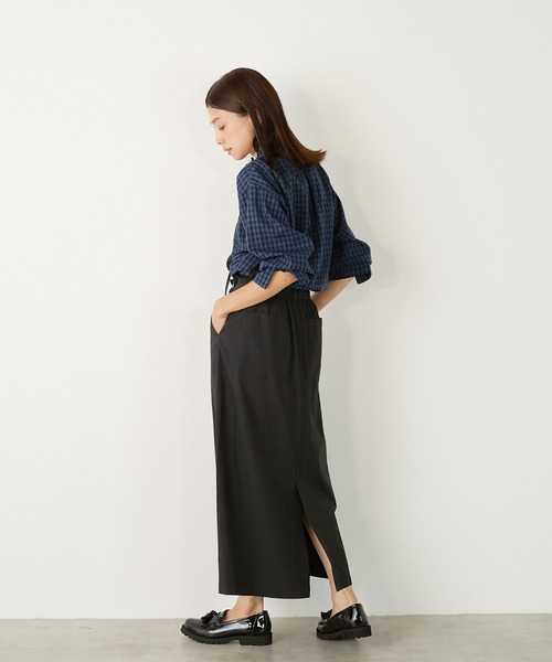 MELROSE claire（メルローズ クレール）の「【シャドーギンガムフリルブラウス】（シャツ/ブラウス・レディース・クリーム/ブラック/ネイビー・FREE）」の7枚目の写真
