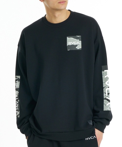 RVCA(ルーカ)の「RVCA メンズ BALANCE BOX PATCH CR トレーナー 【2026年秋冬モデル】/ルーカ袖バックプリントプルオーバーフーディー(スウェット・メンズ・ブラック/ホワイト/ヘザーグレー/ブルー系その他・X-LARGE/LARGE/MEDIUM/SMALL)」の19枚目の写真