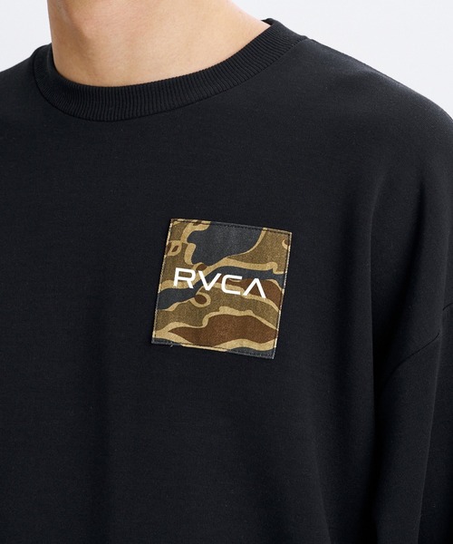 RVCA(ルーカ)の「RVCA メンズ BALANCE BOX PATCH CR トレーナー 【2026年秋冬モデル】/ルーカ袖バックプリントプルオーバーフーディー(スウェット・メンズ・ブラック/ホワイト/ヘザーグレー/ブルー系その他・X-LARGE/LARGE/MEDIUM/SMALL)」の12枚目の写真