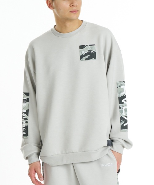 RVCA(ルーカ)の「RVCA メンズ BALANCE BOX PATCH CR トレーナー 【2026年秋冬モデル】/ルーカ袖バックプリントプルオーバーフーディー(スウェット・メンズ・ブラック/ホワイト/ヘザーグレー/ブルー系その他・X-LARGE/LARGE/MEDIUM/SMALL)」の18枚目の写真
