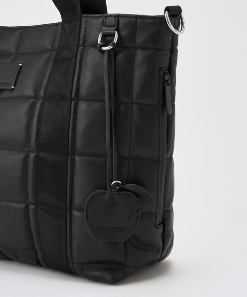 ADAM PATEK(アダムパテック)の「【ADAMPATEK/アダムパテック】 w/r leather quilting medium tote キルティングトートM(トートバッグ・レディース・ブラック・FREE)」の8枚目の写真