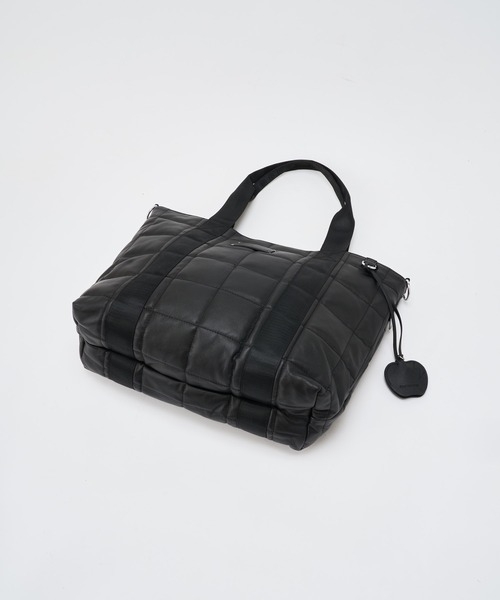 ADAM PATEK(アダムパテック)の「【ADAMPATEK/アダムパテック】 w/r leather quilting medium tote キルティングトートM(トートバッグ・レディース・ブラック・FREE)」の9枚目の写真