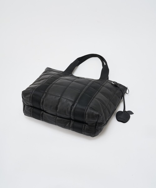 ADAM PATEK(アダムパテック)の「【ADAMPATEK/アダムパテック】 w/r leather quilting medium tote キルティングトートM(トートバッグ・レディース・ブラック・FREE)」の12枚目の写真