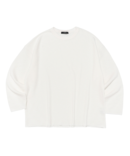 CARGOBROS(カーゴブロス)の「バインダー オーバーボックス ワッフル 長袖Tシャツ (アイボリー)(Tシャツ/カットソー・メンズ・その他・FREE)」の1枚目の写真
